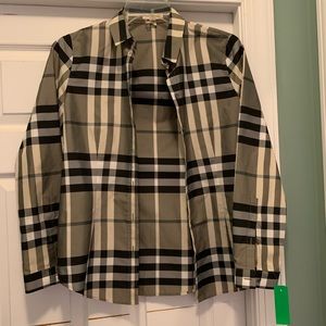 Authentic Burberry Nova Check Button Down